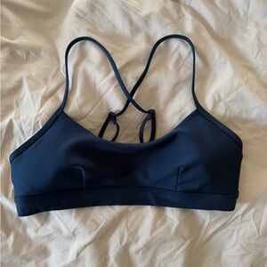 ALO Yoga Navy Strappy Sports Bralette